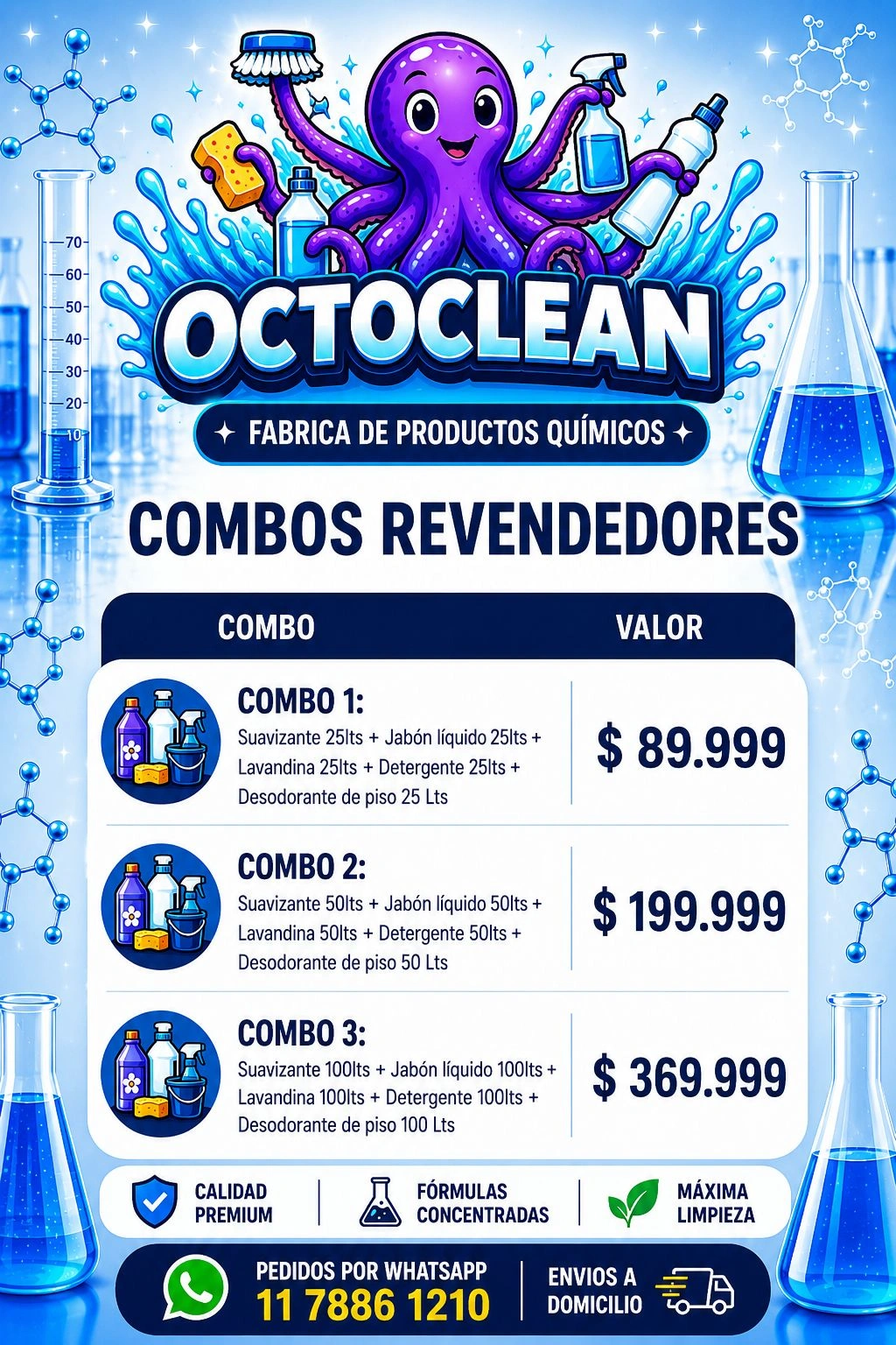 Combos revendedores Octoclean